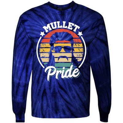 Mullet Pride - Funny Redneck Mullet Tie-Dye Long Sleeve Shirt