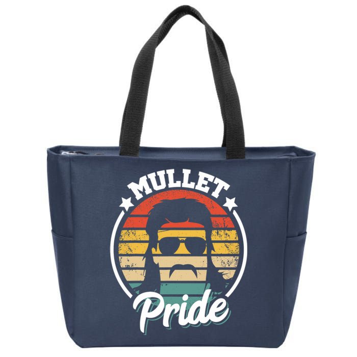 Mullet Pride - Funny Redneck Mullet Zip Tote Bag