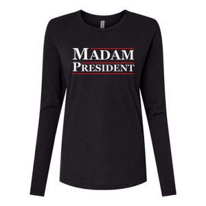 Madam President First Female President Presidential Election Womens Cotton Relaxed Long Sleeve T-Shirt