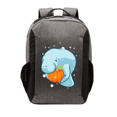 Manatee Pumpkin Fall Halloween Thanksgiving Sea Cow Gift Vector Backpack