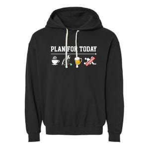 Men Plan For The Day Gift Great Funny Welding Humor Welder Love Cool Gift Garment-Dyed Fleece Hoodie