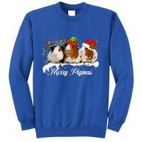 Merry Pigmas Funny Christmas Tree Xmas Light Guinea Pig Gift Sweatshirt