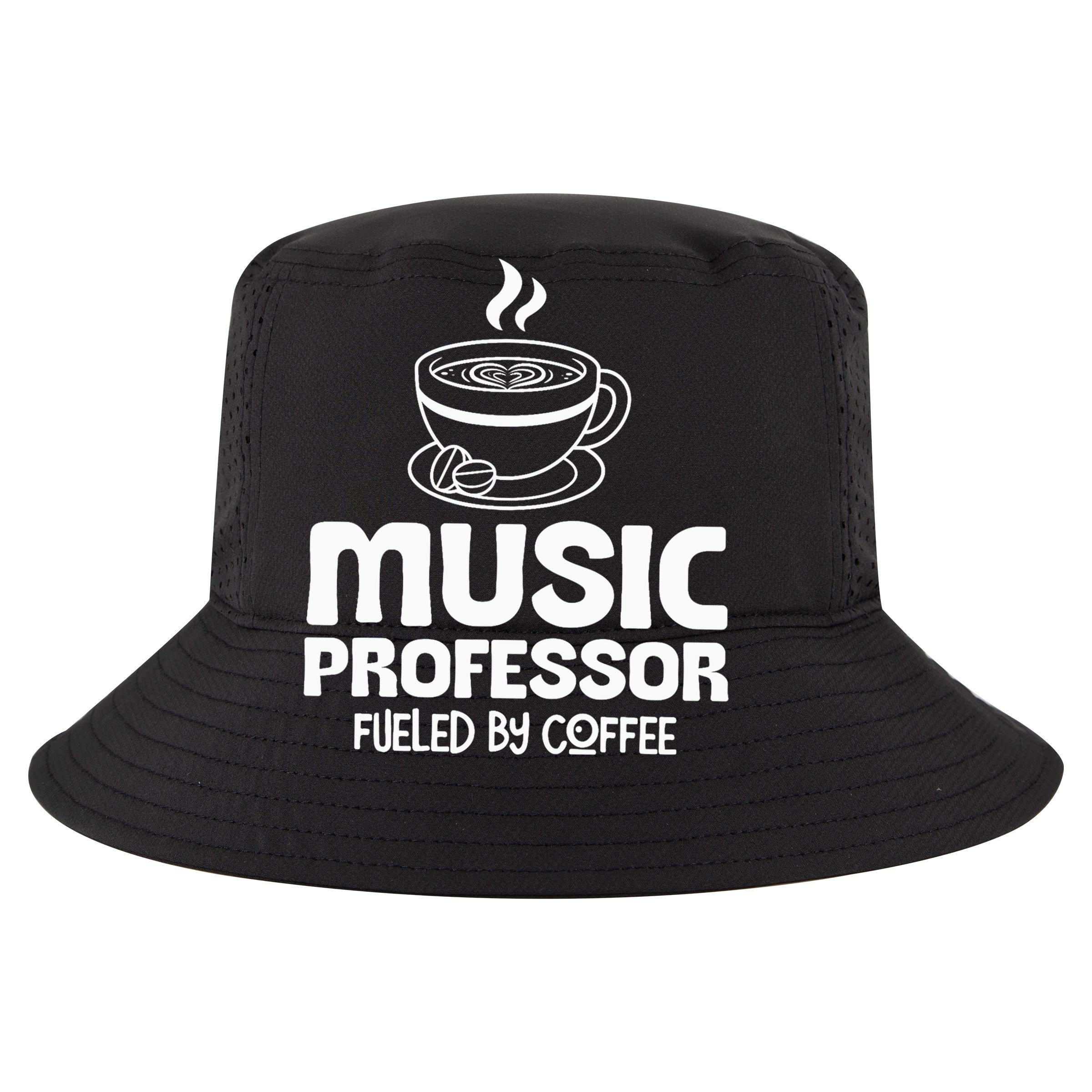 Music Professor Fuelled by Coffee Cooling Performance Crew T-Shirt