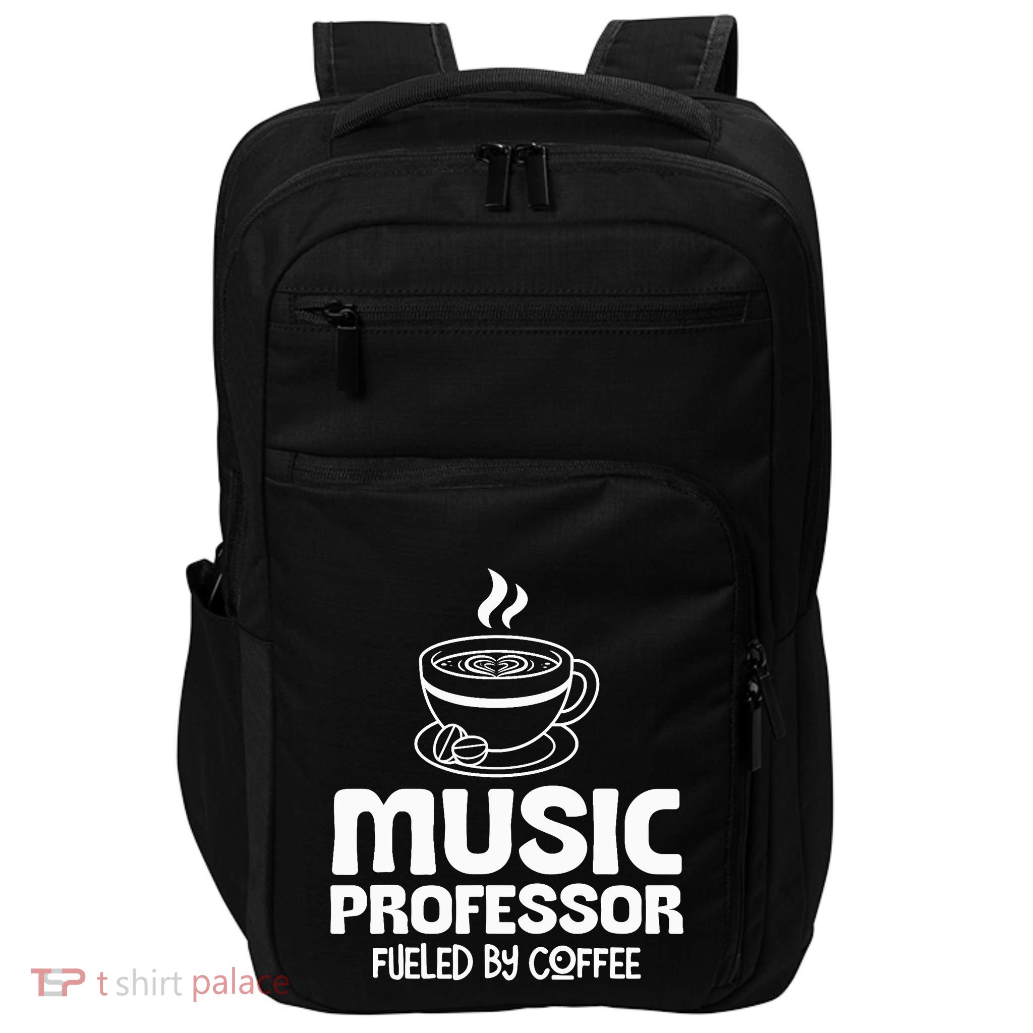 Music Professor Fuelled by Coffee Impact Tech Backpack