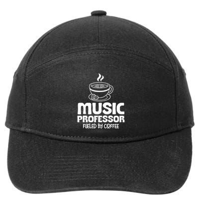 Music Professor Fuelled by Coffee 7-Panel Snapback Hat