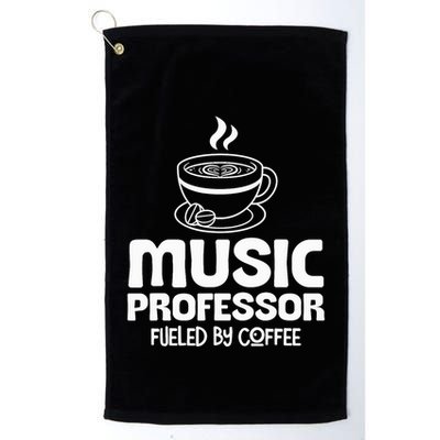 Music Professor Fuelled by Coffee Golf Towel