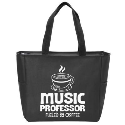 Music Professor Fuelled by Coffee Zip Tote Bag