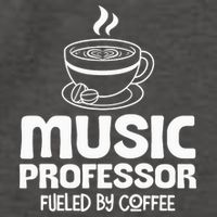 Music Professor Fuelled by Coffee Vector Backpack