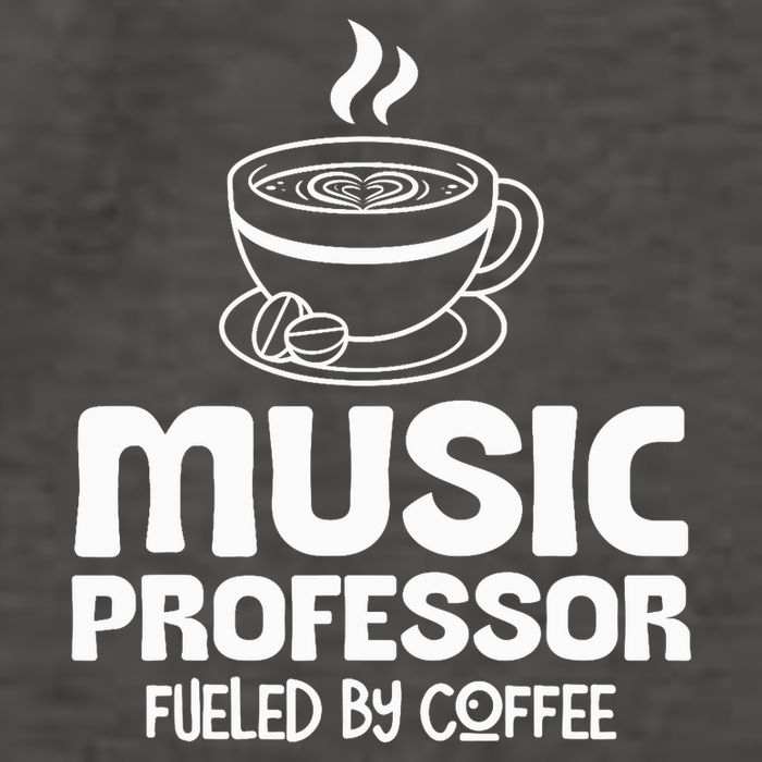 Music Professor Fuelled by Coffee Vector Backpack