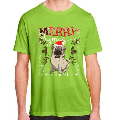 Merry Pugmas Funny Dog Lover Santa Pug Family Christmas Great Gift Adult ChromaSoft Performance T-Shirt