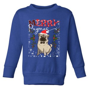 Merry Pugmas Funny Dog Lover Santa Pug Family Christmas Great Gift Toddler Sweatshirt