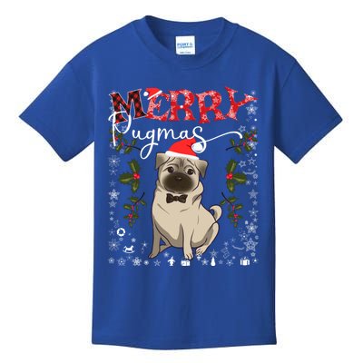 Merry Pugmas Funny Dog Lover Santa Pug Family Christmas Great Gift Kids T-Shirt