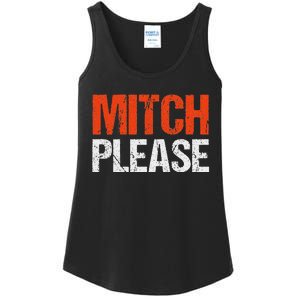 Mitch Please Funny Blue And Orange Gift Ladies Essential Tank