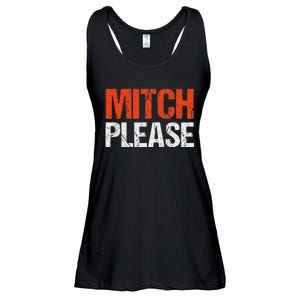 Mitch Please Funny Blue And Orange Gift Ladies Essential Flowy Tank