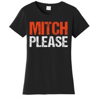 Mitch Please Funny Blue And Orange Gift Women's T-Shirt