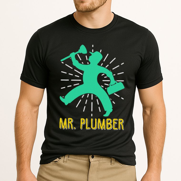 Mr. Plumber Funny Plumber Performance Shirt