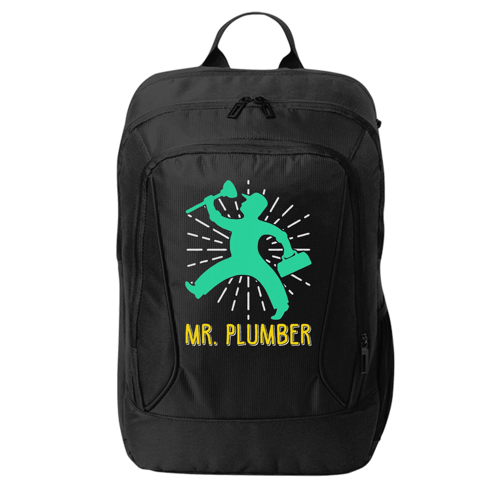 Mr. Plumber Funny Plumber City Backpack