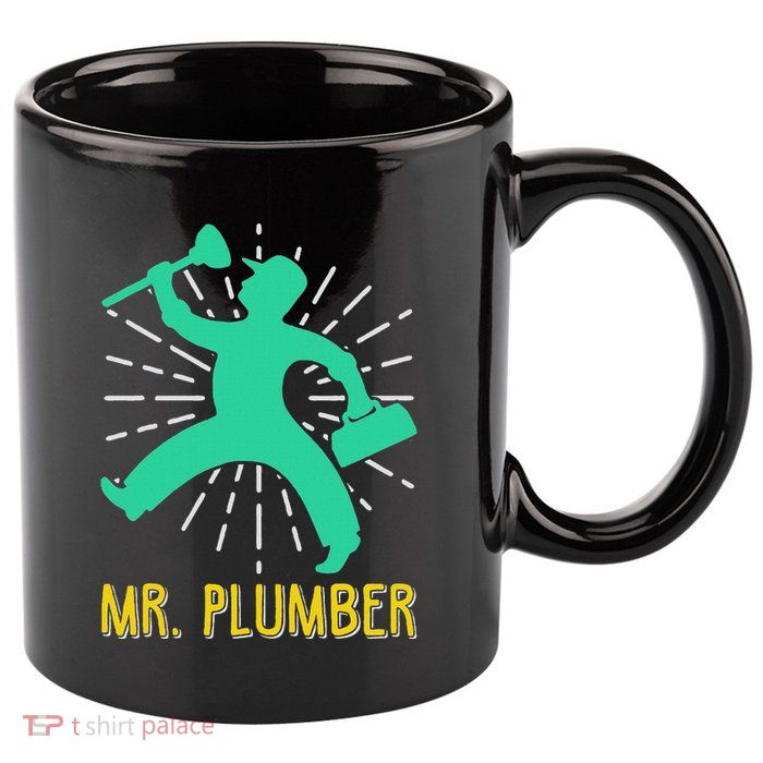 Mr. Plumber Funny Plumber 11oz C Handle Ceramic Mug