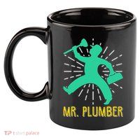 Mr. Plumber Funny Plumber 11oz C Handle Ceramic Mug