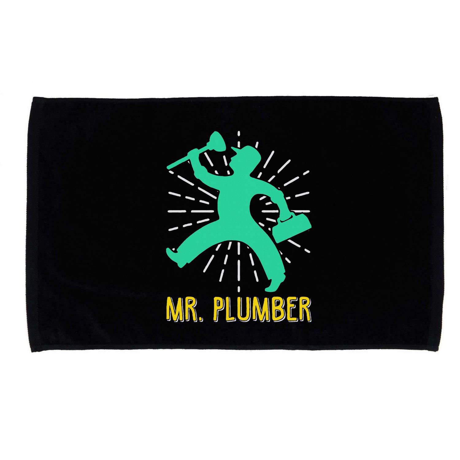 Mr. Plumber Funny Plumber Microfiber Hand Towel