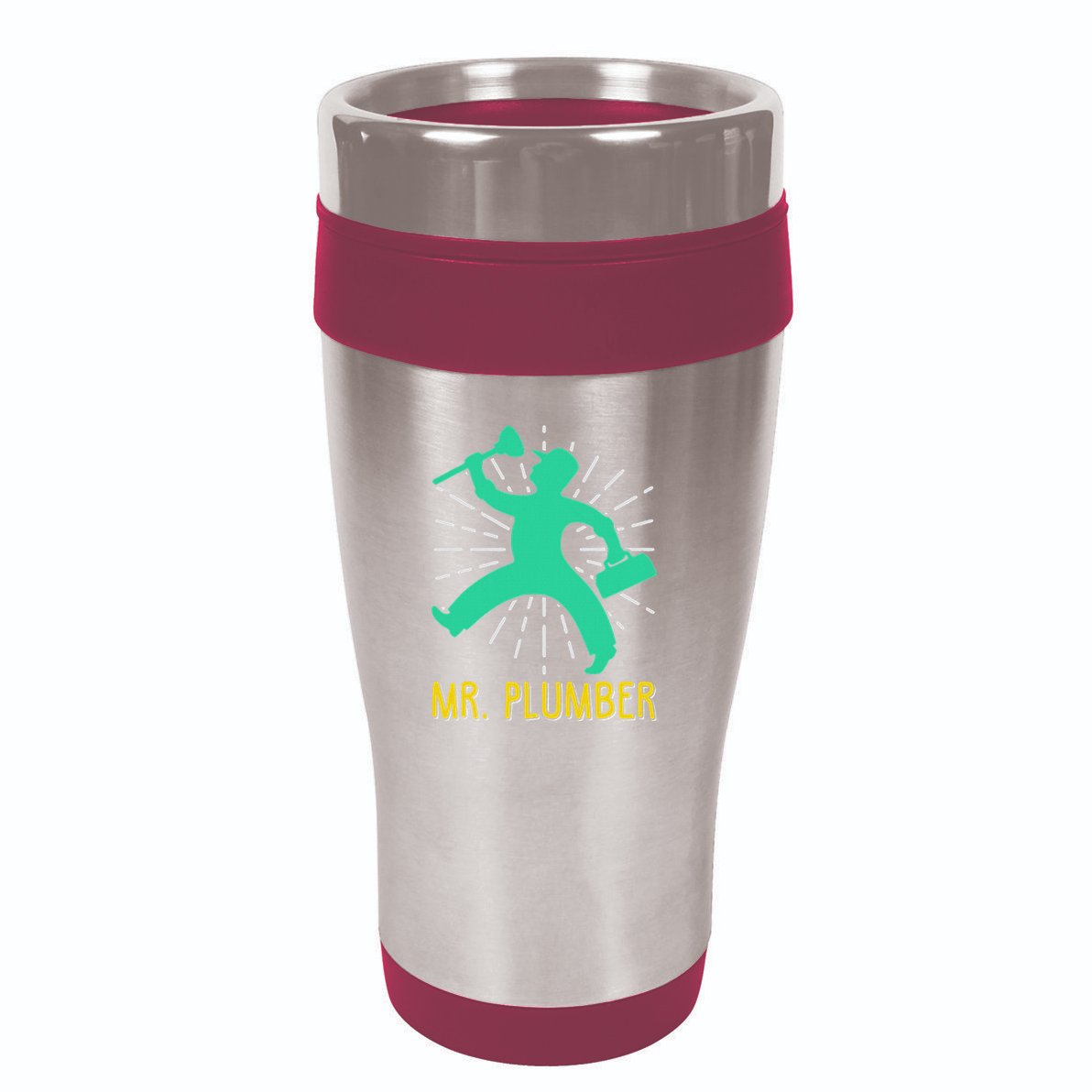 Mr. Plumber Funny Plumber 16oz Travel Tumbler