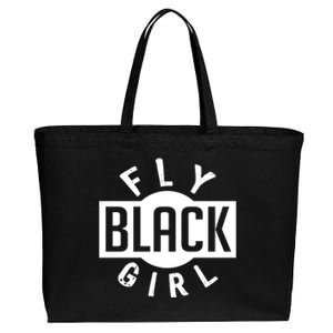 Melanin Poppin Fly Black Dope Christmas Gift Tee Gift Cotton Canvas Jumbo Tote