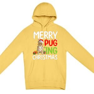 Merry Pugging Funny Pug Xmas Perfect For Any Family Premium Pullover Hoodie