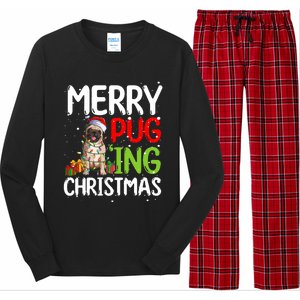 Merry Pugging Funny Pug Xmas Perfect For Any Family Long Sleeve Pajama Set