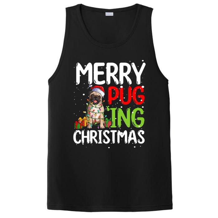 Merry Pugging Funny Pug Xmas Perfect For Any Family PosiCharge Competitor Tank