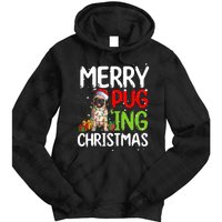 Merry Pugging Funny Pug Xmas Perfect For Any Family Tie Dye Hoodie