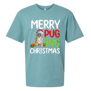 Merry Pugging Funny Pug Xmas Perfect For Any Family Sueded Cloud Jersey T-Shirt