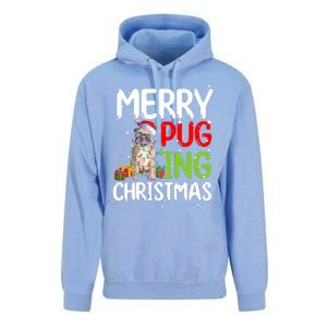 Merry Pugging Funny Pug Xmas Perfect For Any Family Unisex Surf Hoodie