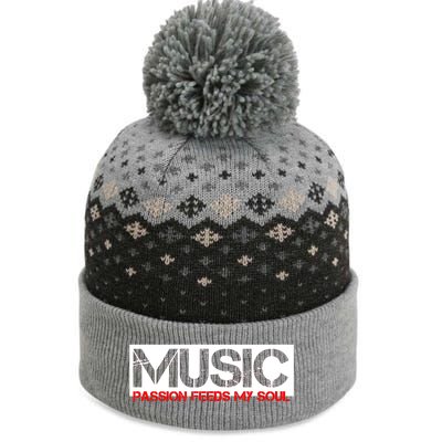 Music Passion Feeds My Soul The Baniff Cuffed Pom Beanie