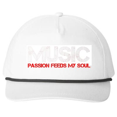 Music Passion Feeds My Soul Snapback Five-Panel Rope Hat