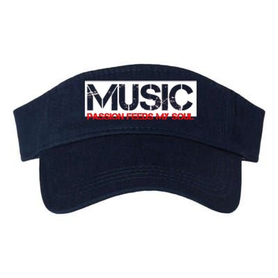 Music Passion Feeds My Soul Valucap Bio-Washed Visor