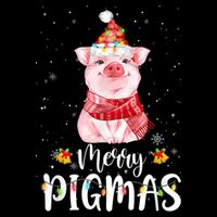 Merry Pigmas Funny Pig Christmas Pajama For Pig Lover Shirt City Backpack