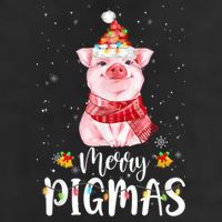 Merry Pigmas Funny Pig Christmas Pajama For Pig Lover Shirt Beanie