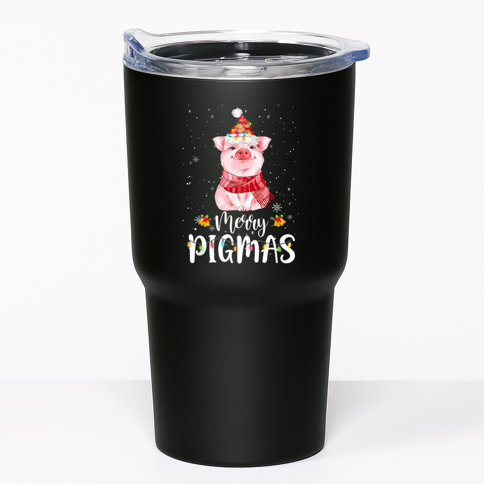 Merry Pigmas Funny Pig Christmas Pajama For Pig Lover Shirt Tumbler