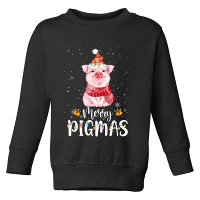 Merry Pigmas Funny Pig Christmas Pajama For Pig Lover Shirt Toddler Sweatshirt