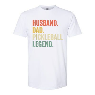 Men Pickleball Funny Husband Dad Legend Vintage Fathers Day Softstyle® CVC T-Shirt