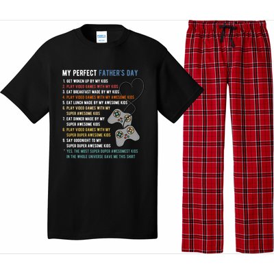 My Perfect Fathers Day Gamer Dad Gift Pajama Set