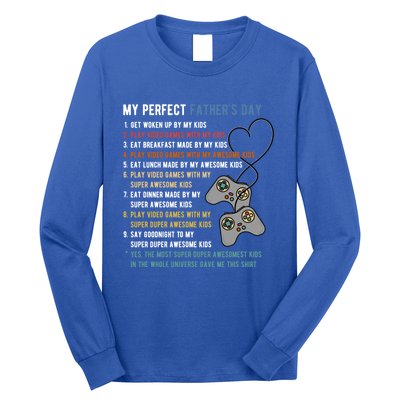 My Perfect Fathers Day Gamer Dad Gift Long Sleeve Shirt