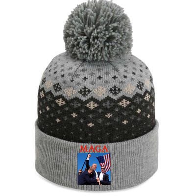 Maga Pray For Trump Trump Rally Shooting Donald Trump Statement The Baniff Cuffed Pom Beanie