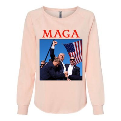 Maga Pray For Trump Trump Rally Shooting Donald Trump Statement Womens California Wash Sweatshirt