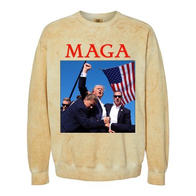 Maga Pray For Trump Trump Rally Shooting Donald Trump Statement Colorblast Crewneck Sweatshirt