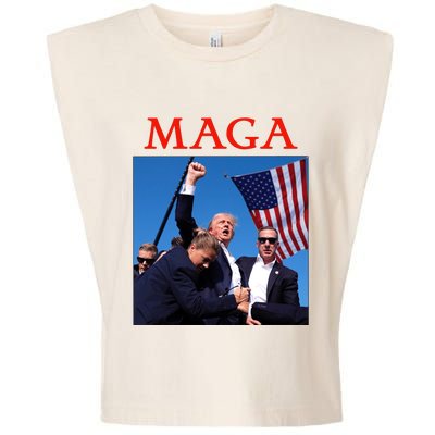 Maga Pray For Trump Trump Rally Shooting Donald Trump Statement Garment-Dyed Women's Muscle Tee