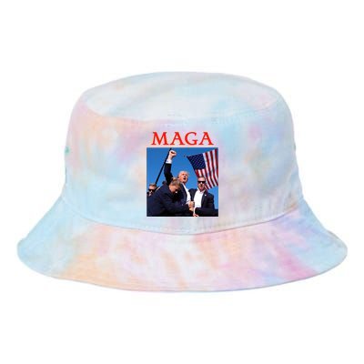 Maga Pray For Trump Trump Rally Shooting Donald Trump Statement Tie Dye Newport Bucket Hat