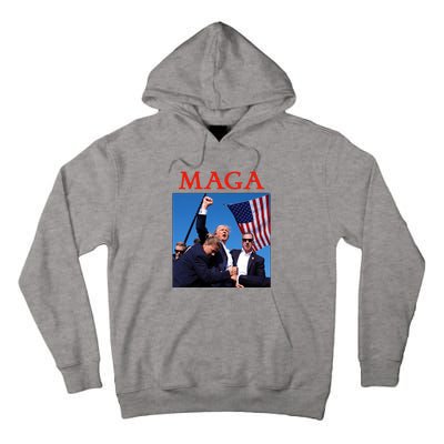 Maga Pray For Trump Trump Rally Shooting Donald Trump Statement Tall Hoodie