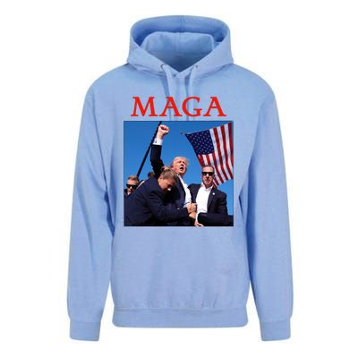 Maga Pray For Trump Trump Rally Shooting Donald Trump Statement Unisex Surf Hoodie