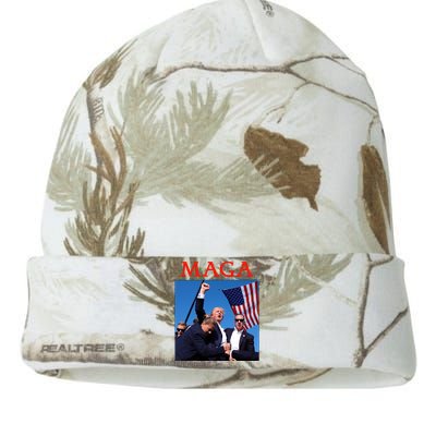 Maga Pray For Trump Trump Rally Shooting Donald Trump Statement Kati Licensed 12" Camo Beanie